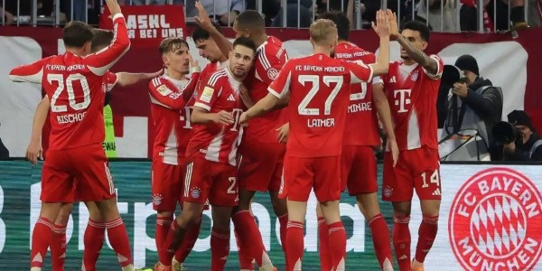 德甲进球榜：拜仁44球领跑！药厂、法兰克福并列第2！